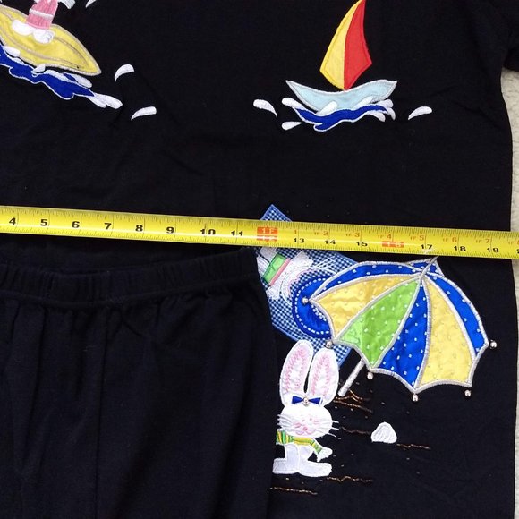 vintage 80s NWOT beach bunny coordinated set - Picture 7 of 11